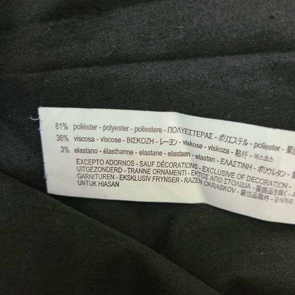 Zara Man houndstooth cuffed hem careerwear relaxed fit modern pants, Size 32 - Picture 8 of 10